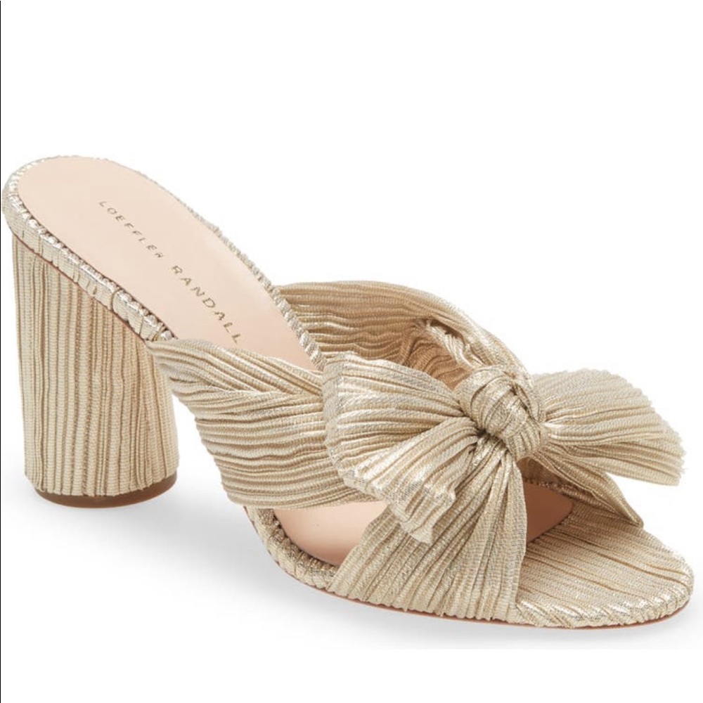 Loeffler Randall Penny Knotted Lame Sandal